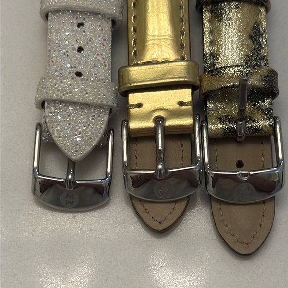 Set of Three Glitter and Metallic Watch Bands - Picture 2 of 4